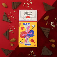 chocolate bar with marie antoinette packaging